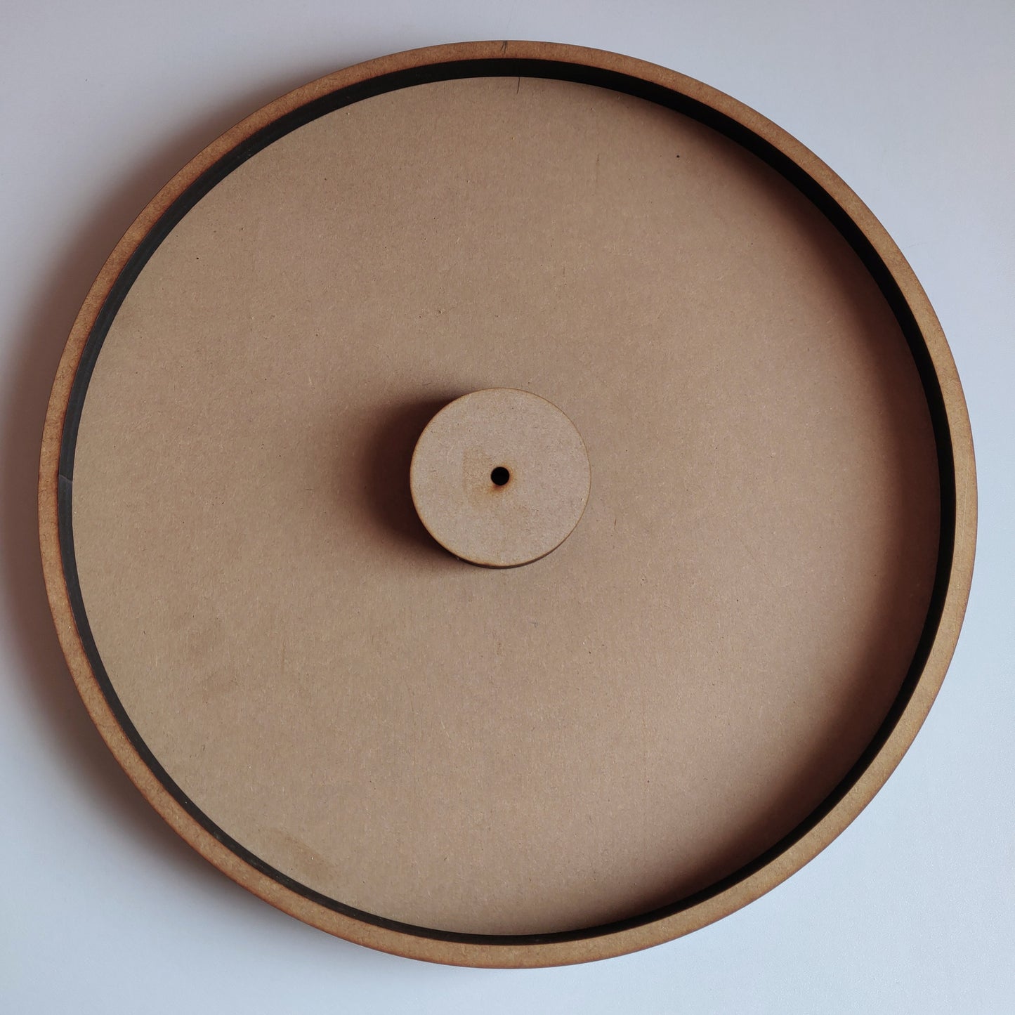 Round art board with 1 cm front frame Clock base