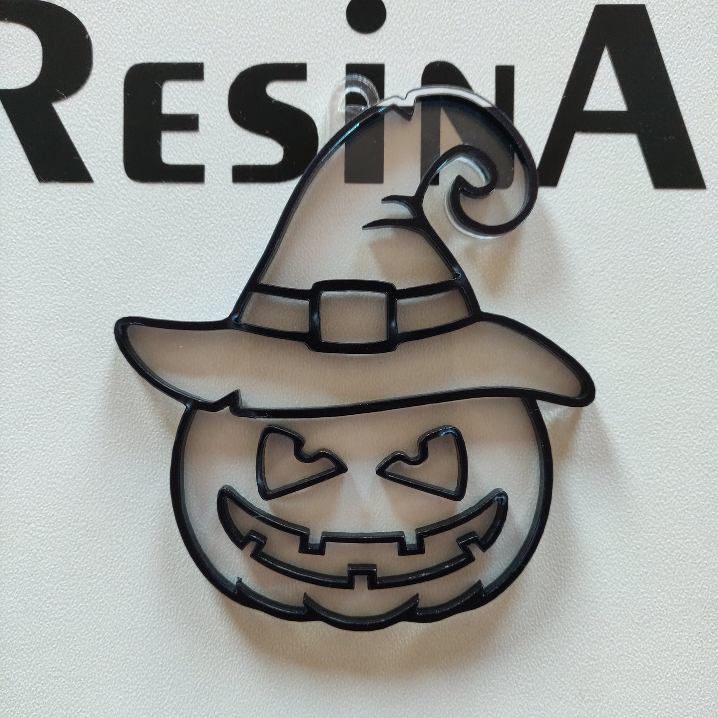 Keychain Pumpkin in the Hat for Filling Resin