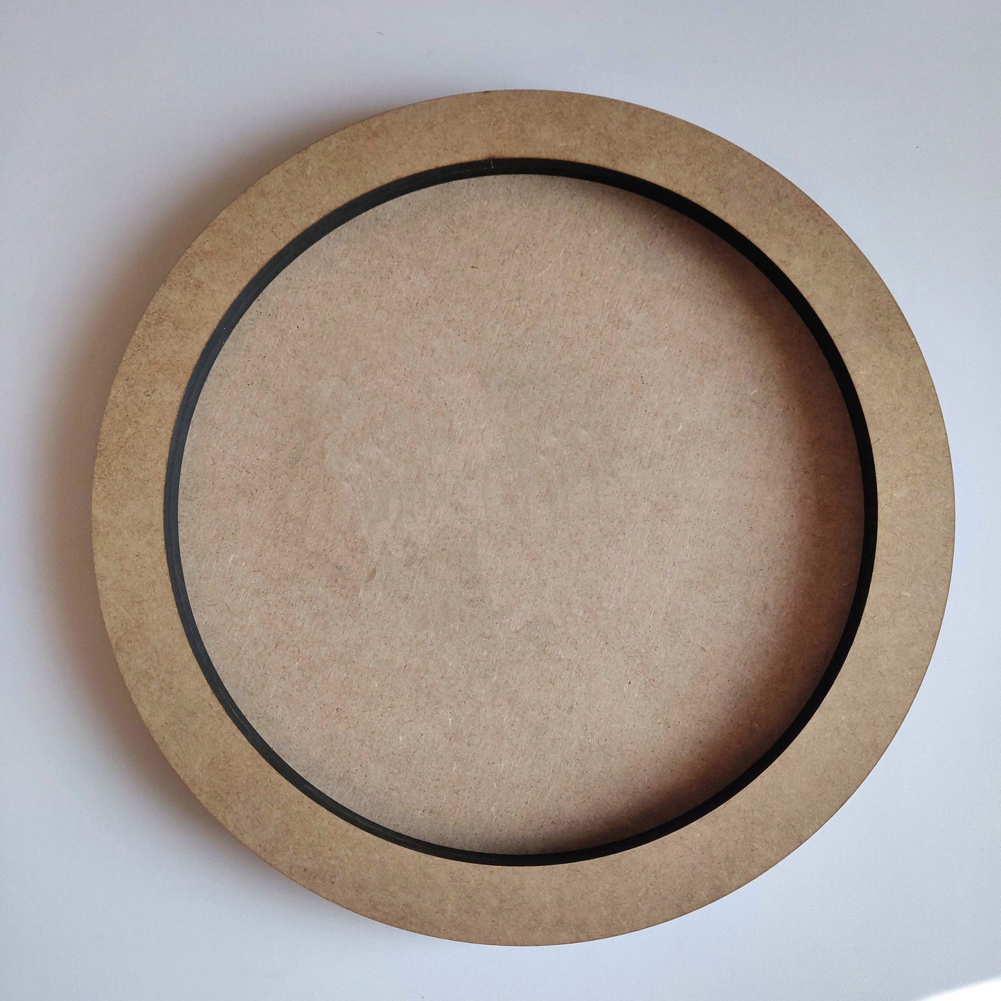 Round art board with 3 cm front frame