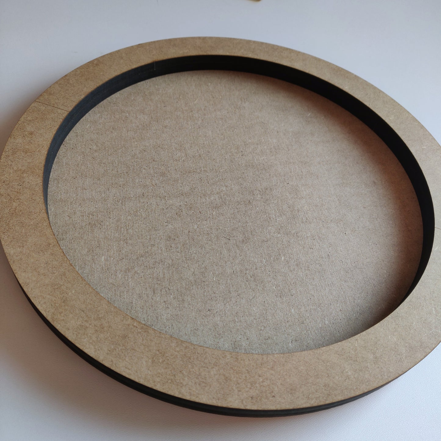 Round art board with 3 cm front frame
