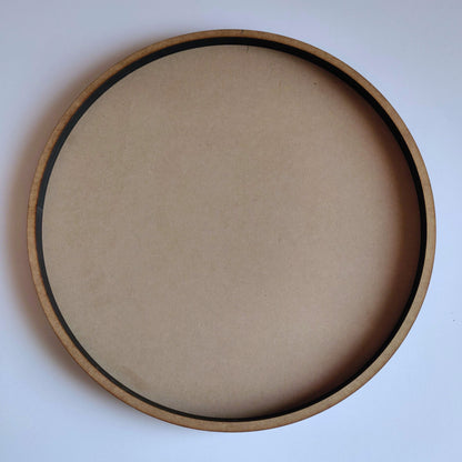 Round art board with 1 cm front frame