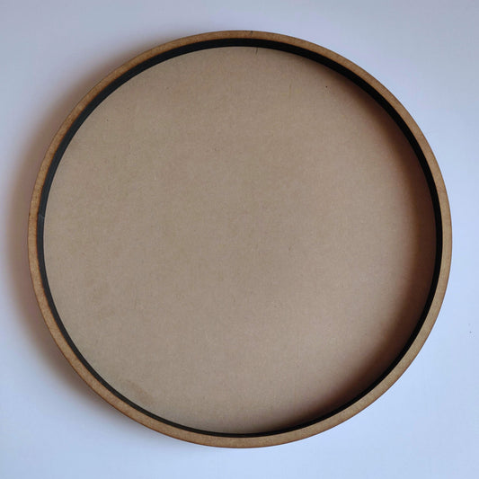 Round art board with 1 cm front frame