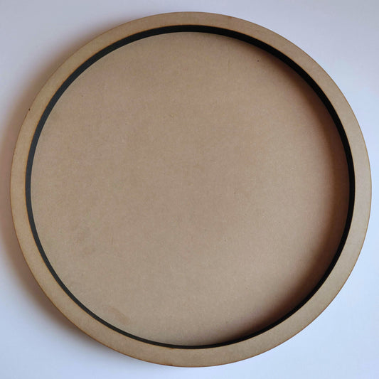 Round art board with 2 cm front frame