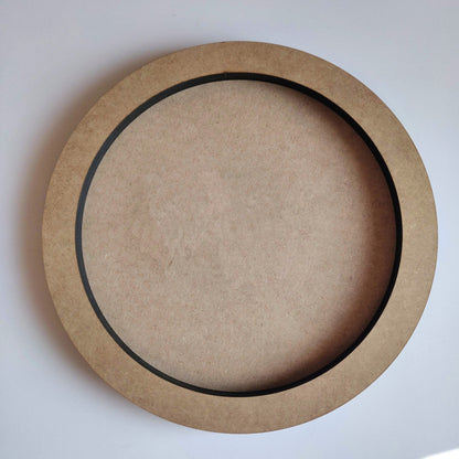 Round art board with 3 cm front frame