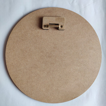 Round art board with 3 cm front frame