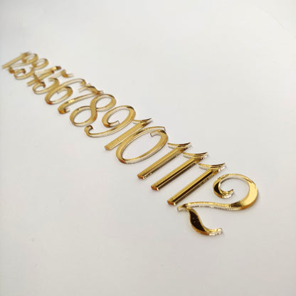 Clock Numbers Arabic #3 Less then 60mm